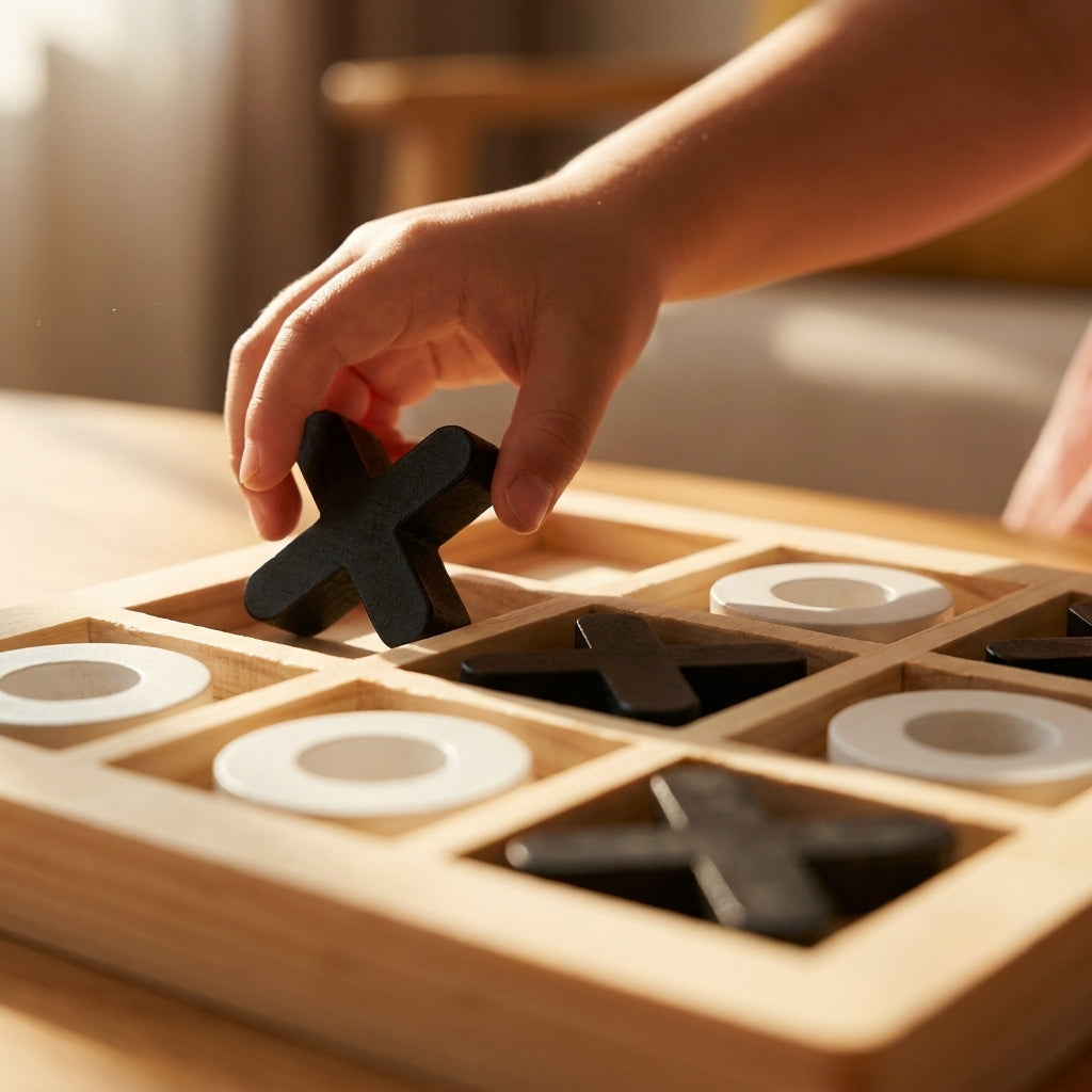 Wooden Tic-Tac-Toe