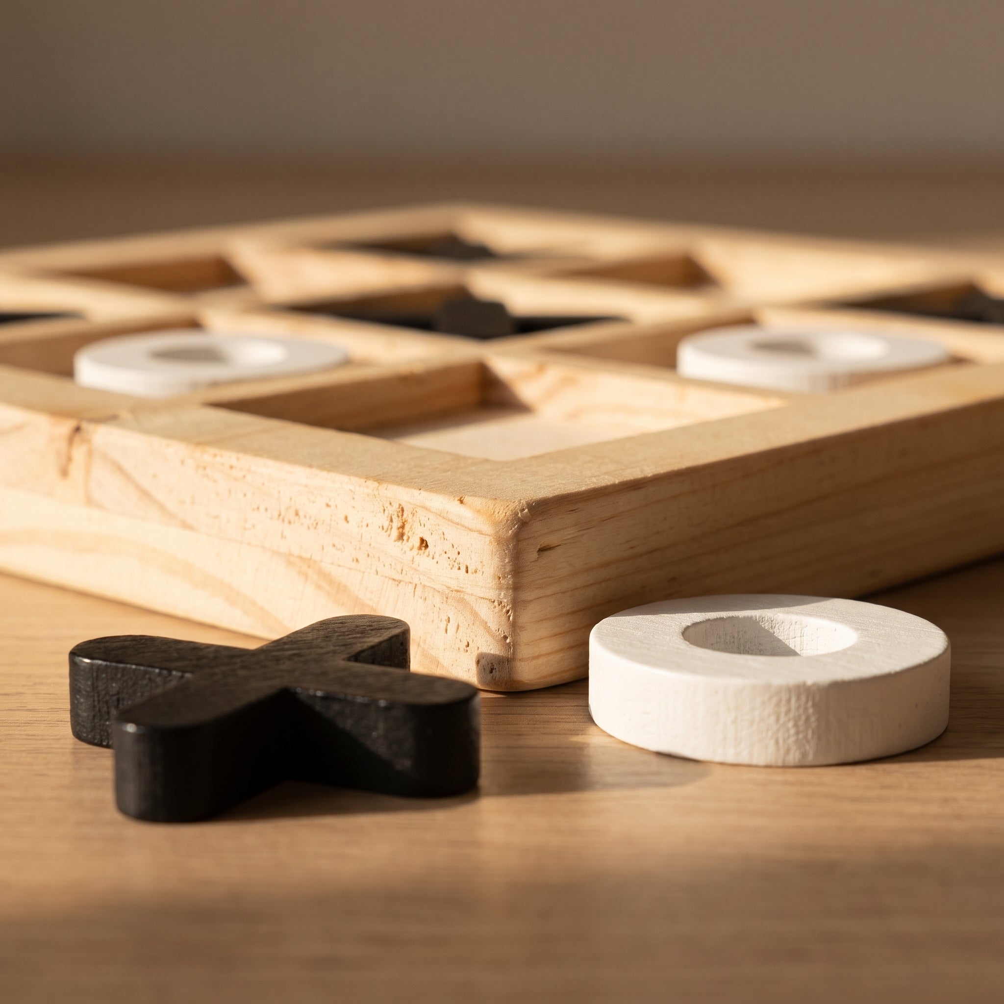 Wooden Tic-Tac-Toe