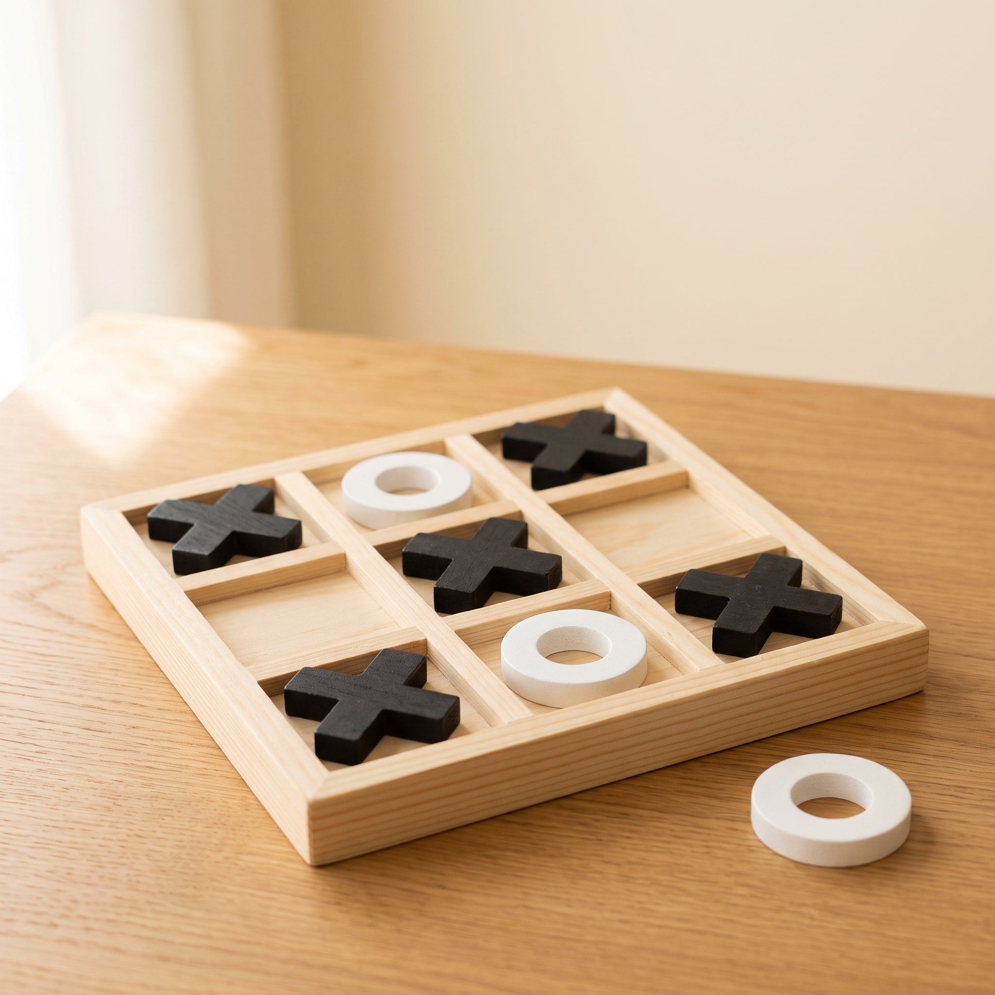Wooden Tic-Tac-Toe