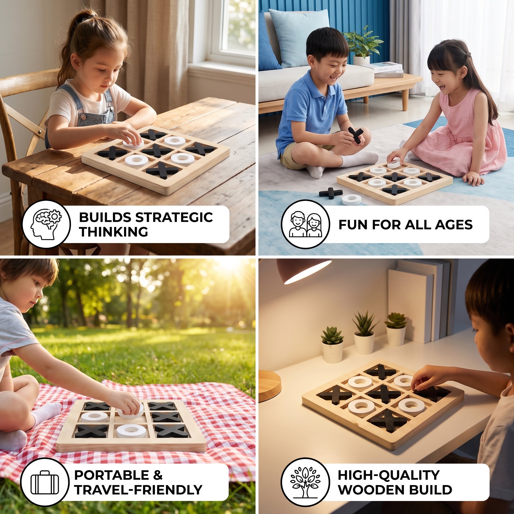 Wooden Tic-Tac-Toe